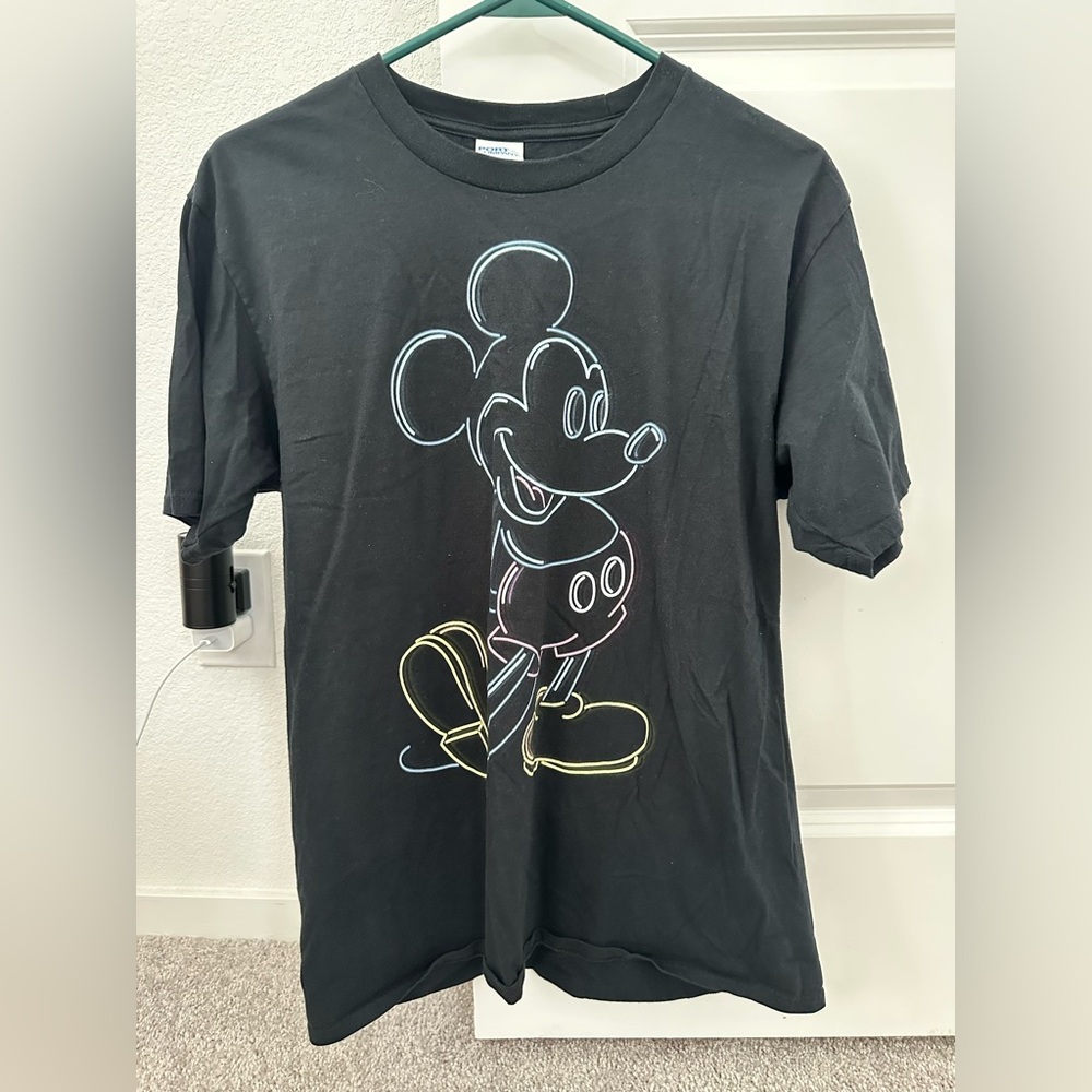 Disney Black Mickey Mouse Short Sleeve Tee